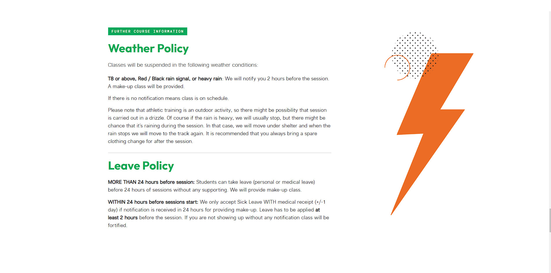 Weather and Leave Policy